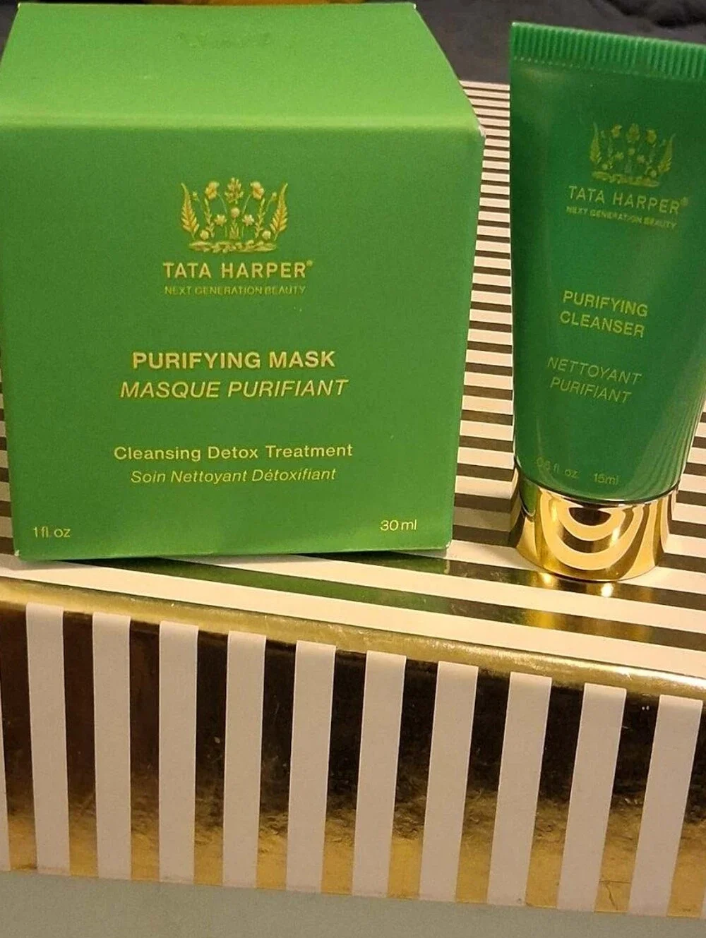 Tata Harper Skincare Duo, Purifying Mask And Purifying Cleanser. New In box